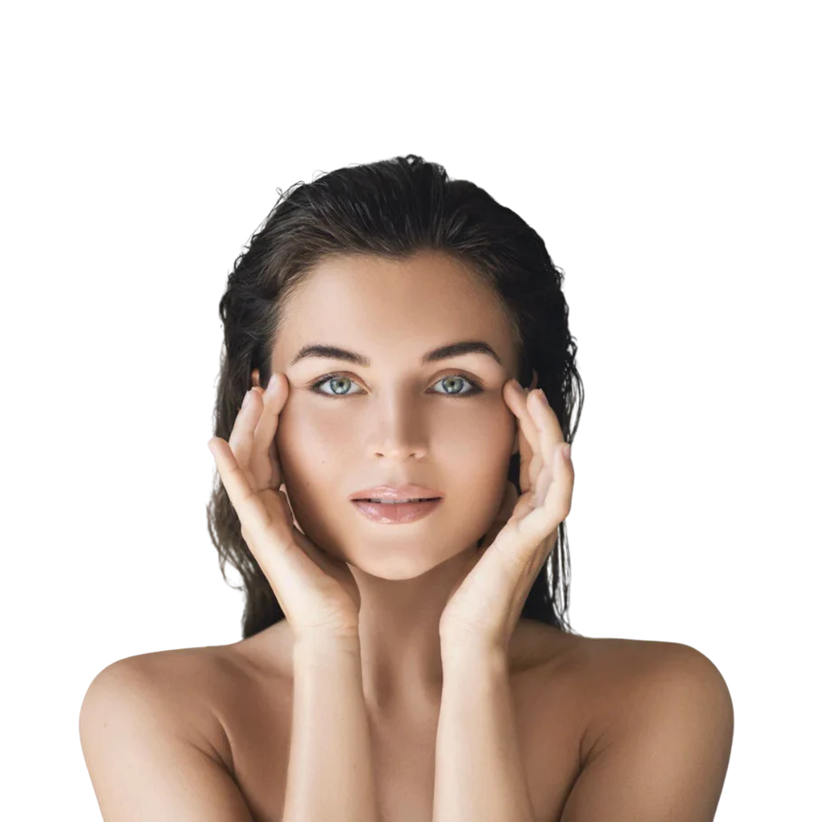 Woman with smooth, firm, naturally lifted skin after non-surgical skin tightening at Pureté Medical Spa in Toronto