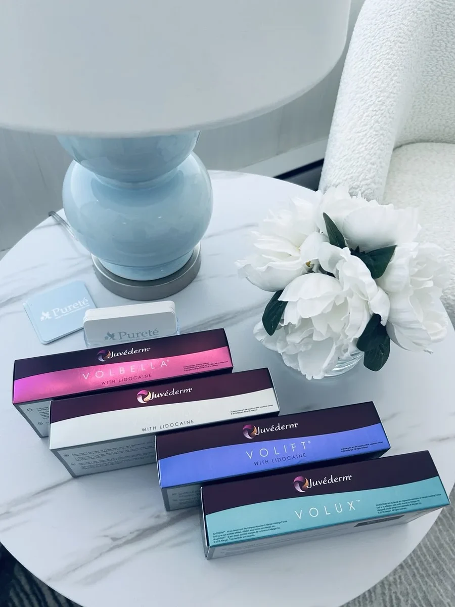 Premium Juvéderm dermal fillers at Pureté Medical Spa