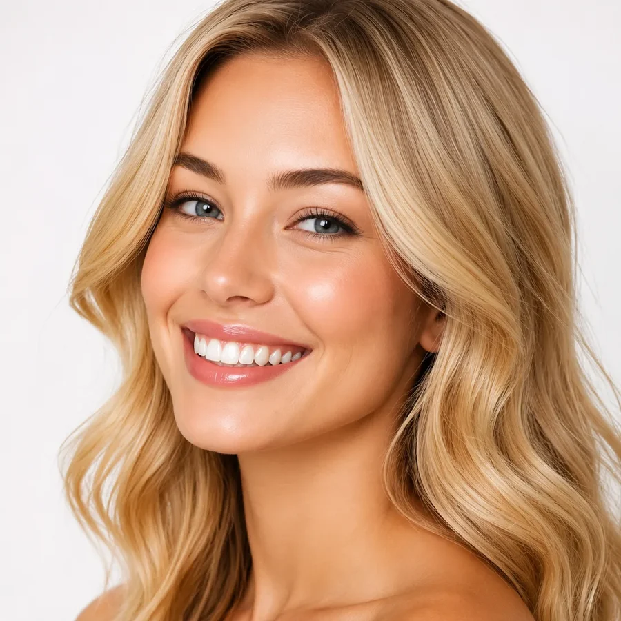 Glowing skin after medical microneedling at Pureté Medical Spa