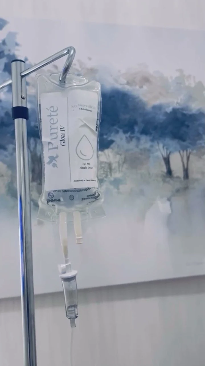 Pureté Glow IV drip therapy in Toronto — medical-grade glutathione infusion