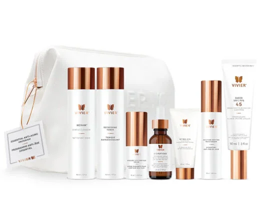 Complimentary Vivier medical-grade skincare set — included with Skin Tightening & Lift Protocols